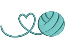 Stickdatei Wollknäul - Wolle